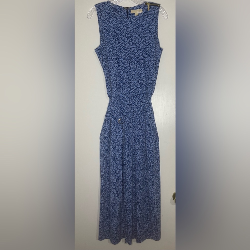 MICHAEL Michael Kors Belted Cropped Ikat-Print Sleeveless Jumpsuit - S
